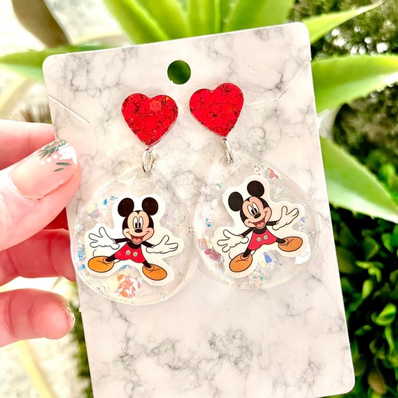 Mickey Mouse Acrylic Earrings - Picture 2 of 4